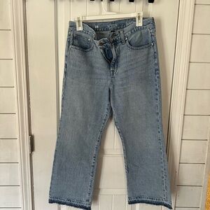 Jcrew Kick Out Crop Jeans Size 28 Medium Wash Festival Spring Break Retro